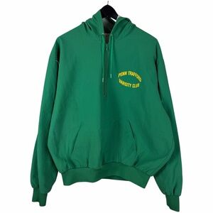 Vintage 1980s Windless Penn Trafford Varsity Windbreaker Green Jacket Size L